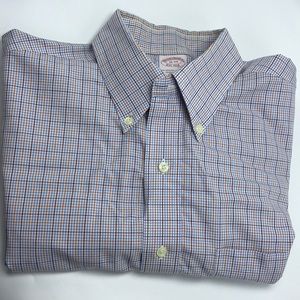 Brooks Brothers 16-34 Plaid Button Front Shirt
